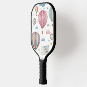 Vintage Hot Air Balloon Pattern (1) ピックルボールラケット (左)
