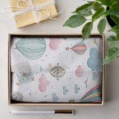 Vintage Hot Air Balloon Pattern (1) 薄葉紙 (ギフト)