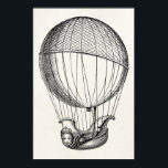 Vintage Hot Air Balloon Retro Boat Ship Balloons ポスター<br><div class="desc">Custom Template For Posters - Customized Poster. Personalize with your own name, pattern, design, quote, monogram, or photograph. Use our cool templates, artwork, photos, graphics, and illustrations, then add names, text, quotes, and monograms to create your own poster. Click the "Customize it!" button to make it personalized or monogrammed. These...</div>