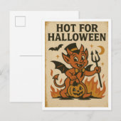 Vintage Hot for Halloween ポストカード (正面/裏面)
