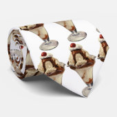 Vintage Hot Fudge Ice Cream Sundae Desserts ネクタイ (ロール)