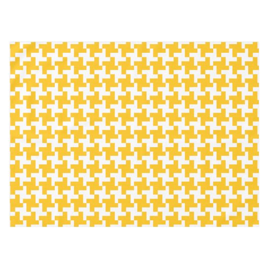 Vintage Houndstooth Pattern テーブルクロス (正面(横))