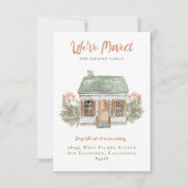 Vintage House Moving Announcement  招待状 (正面)