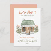 Vintage House Moving Announcement  招待状 (正面/裏面)