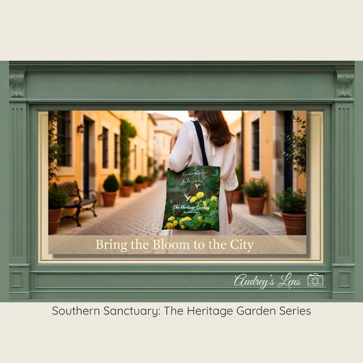 Vintage Hummingbird & Wildflower Market Tote トートバッグ