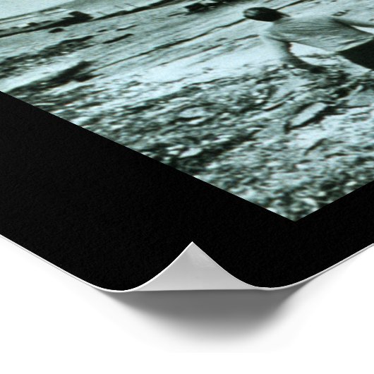 Vintage Hurricane Wave ポスター (角)