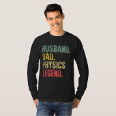 Vintage   Husband Dad Physics Legend Retro Tシャツ (正面フル)