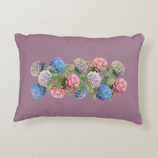 Vintage Hydrangea Accent Pillow アクセントクッション (裏面)