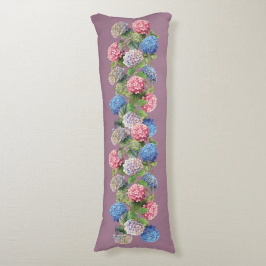 Vintage Hydrangea Body Pillow ボディピロー (正面縦)