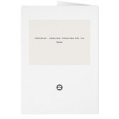 Vintage Hydrangea Bouquet Floral Greeting Card (裏面)