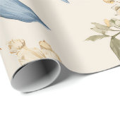 Vintage Hydrangea Bouquet Pattern ラッピングペーパー (ロールコーナー)