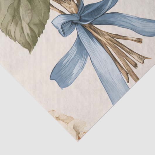 Vintage Hydrangea Bouquet Pattern 薄葉紙 (詳細)