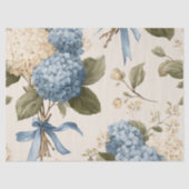 Vintage Hydrangea Bouquet Pattern 薄葉紙 (正面)