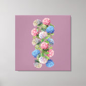 Vintage Hydrangea Stretched Canvas キャンバスプリント (正面)