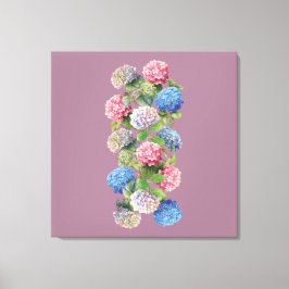 Vintage Hydrangea Stretched Canvas キャンバスプリント