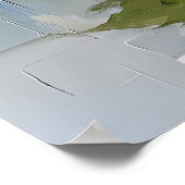 Vintage Hydrangea Vase Wall Art Print, Antique ポスター (角)