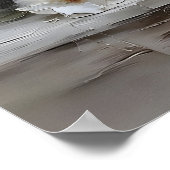 Vintage Hydrangea Wall Art Print, Antique Spring ポスター (角)