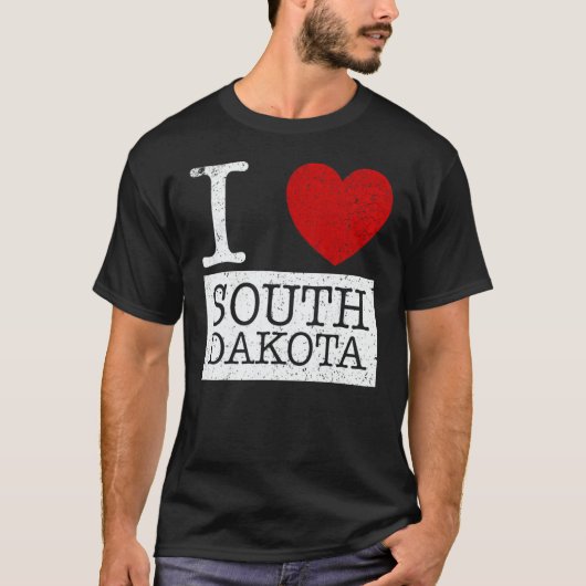 Vintage I Love South Dakota Tシャツ (正面)