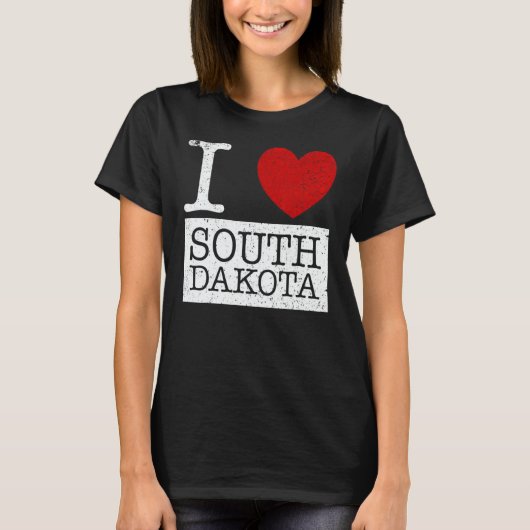 Vintage I Love South Dakota Tシャツ (正面)