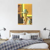 Vintage ice cream cone キャンバスプリント (インサイチュ (寝室))