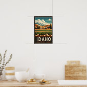 Vintage Idaho Countryside Charm Poster  ポスター (キッチン)