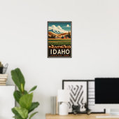 Vintage Idaho Countryside Charm Poster  ポスター (ホームオフィス)
