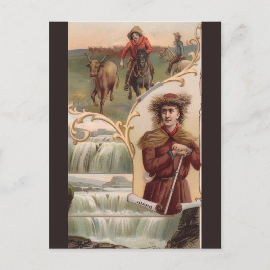 Vintage Idaho Postcard ポストカード (正面)