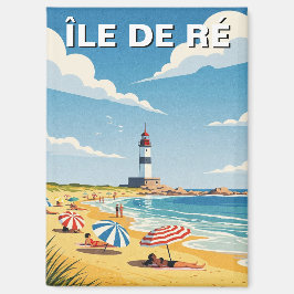 Vintage Île de Ré France Travel マグネット