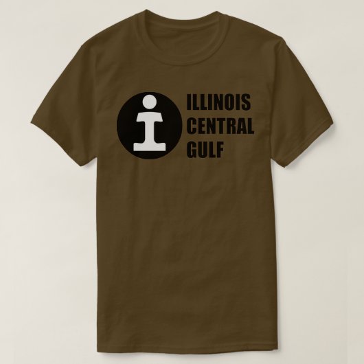 Vintage Illinois Central Gulf Railroad Tシャツ (デザイン正面)