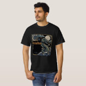 Vintage Illuminated Manuscript Leviathan DND Tシャツ (正面フル)