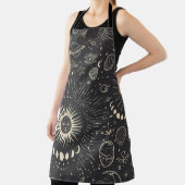 Vintage illustration set of moon phases. Different エプロン (インサイチュ)