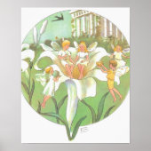 Vintage Illustration Thumbelina by Elsa Beskow  ポスター (正面)