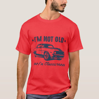 Vintage Im Not Old Im Funny Daddy Graphic Men Over Tシャツ