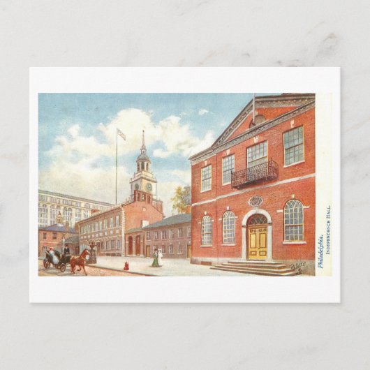 Vintage Independence Hall, Philadelphia, Penn. ポストカード (正面)