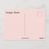 Vintage India ポストカード (裏面)