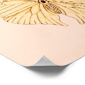 Vintage India Butterflies ポスター (角)