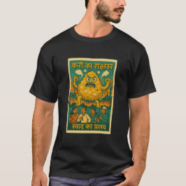 Vintage India Curry Retro Monster Art Tシャツ