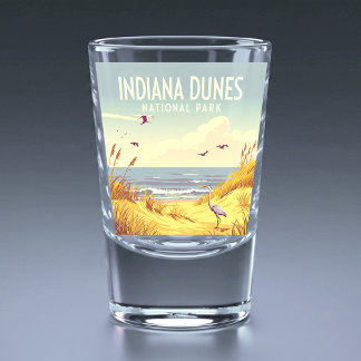 Vintage Indiana Dunes National Park  ショットグラス