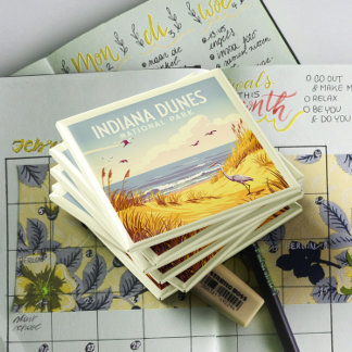Vintage Indiana Dunes National Park  マグネット