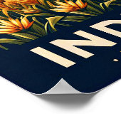 Vintage Indiana Farm Landscape Poster ポスター (角)