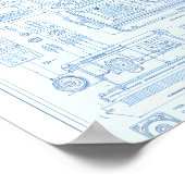 Vintage Industrial Art: Retro-Tech Modular Machine ポスター (角)