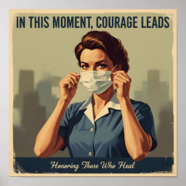 Vintage Inspirational Nurse Poster ポスター