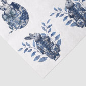 Vintage Inspired Blue & White Rabbits Decoupage 薄葉紙 (詳細)