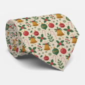 Vintage-Inspired Christmas Pattern ネクタイ (ロール)