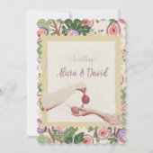  Vintage Inspired Fig Wedding Invitation 招待状 (裏面)