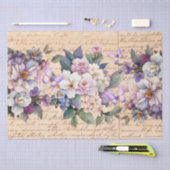 Vintage Inspired Floral Love Letter Decoupage 薄葉紙 (クラフト)