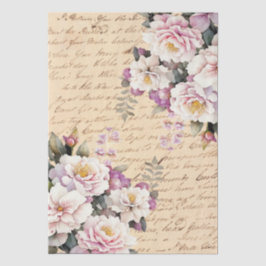 Vintage Inspired Floral Love Letter Decoupage 薄葉紙