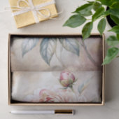 Vintage Inspired Single Pastel Peony Flower 薄葉紙 (ギフト)