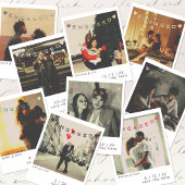 Vintage Instant Photo Engagement Announcement Card シーズンカード