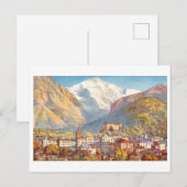 Vintage Interlaken, Switzerland, ポストカード (正面/裏面)